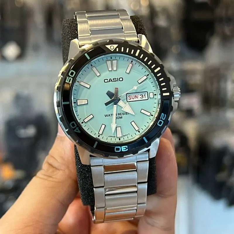 Casio Tiffany Blue Dial Sporty Men's Watch- MTD-125D-2A2V